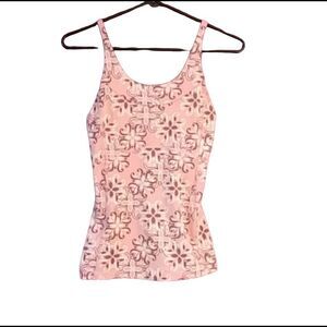 Tek Gear Yoga floral pink Tank Top XS